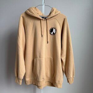 Volcom sz M beige cotton skater surfer hoodie‎